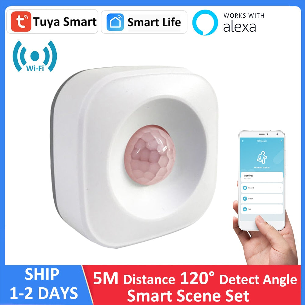 Sensor Pir Movimiento Wifi App Tuya / Smartlife